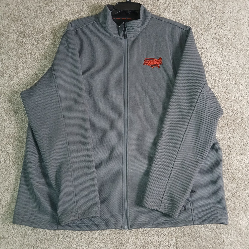 OGIO Men's Gray Sweater Full Zip Size 4XL Embroidered America's Auto Auction